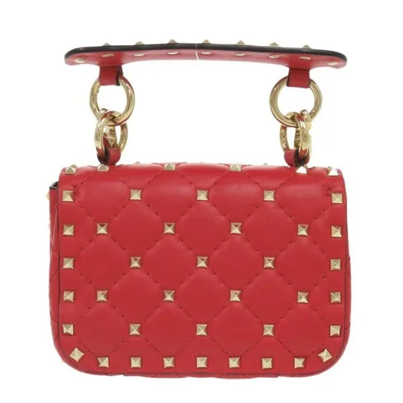 VALENTINO GARAVANI Red Leather Shoulder Bag - Picture 4 of 11